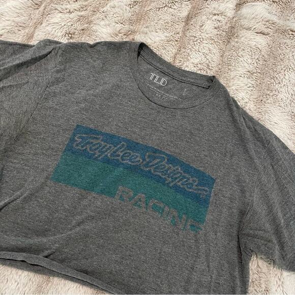 Troy Lee Designs Motocross Grey Upcycle Cropped Top - Picture 3 of 4